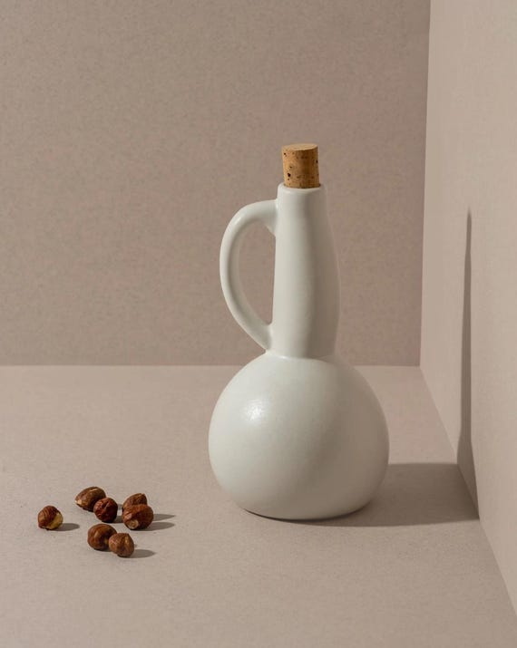 Stoneware Cruets, Olive Oil Dispenser: Kitchenware & Tabletop Decor
