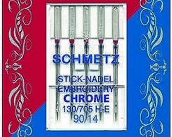 Schmetz Chrom Stickerei Nähnadeln Größe 90/14~5Er Pack~S-4020