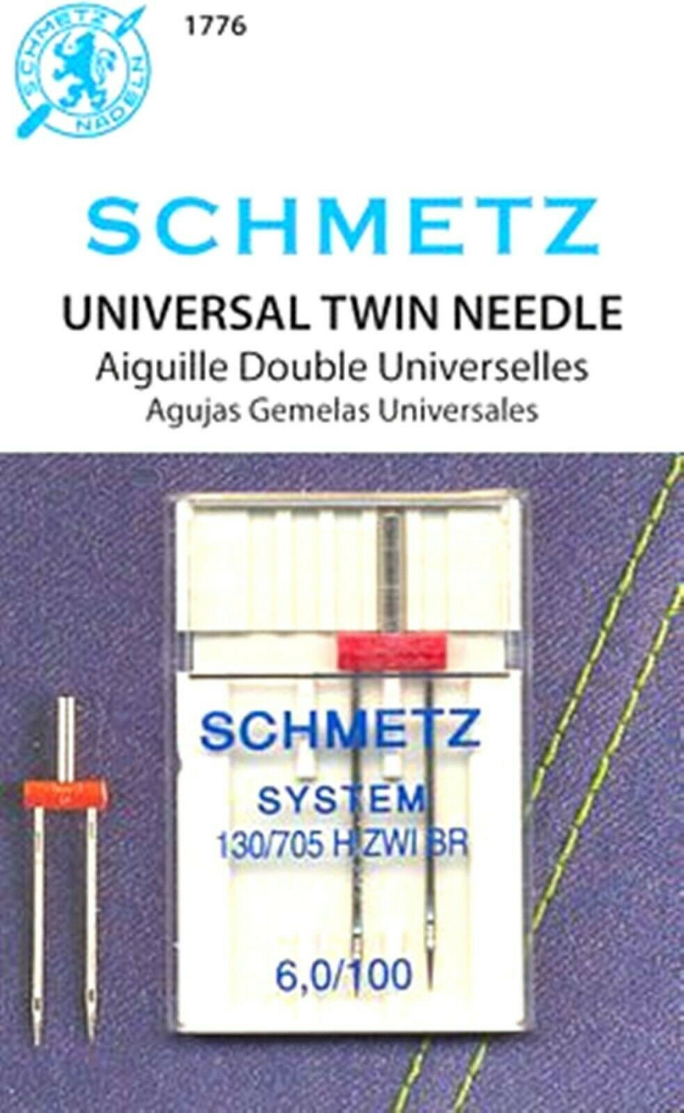 Schmetz Sewing Machine Needles: Universal Twin80(12) x 2.5mm x 1pc, FREE  Delivery Available