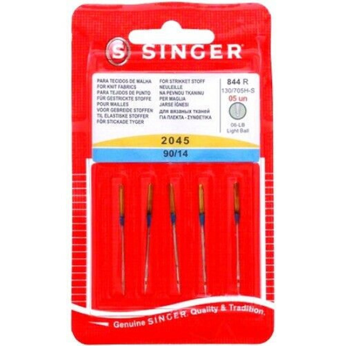 5 Singer 2045 Home Sewing Machine Needles Size 14/90 15X1 Hax1 130/705H