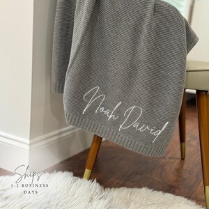Baby Blanket Gift, Newborn Gift, Embroidered Baby Blanket, Baby Gift, Baby Shower Gift, Personalized Gift FAST SHIPPING!