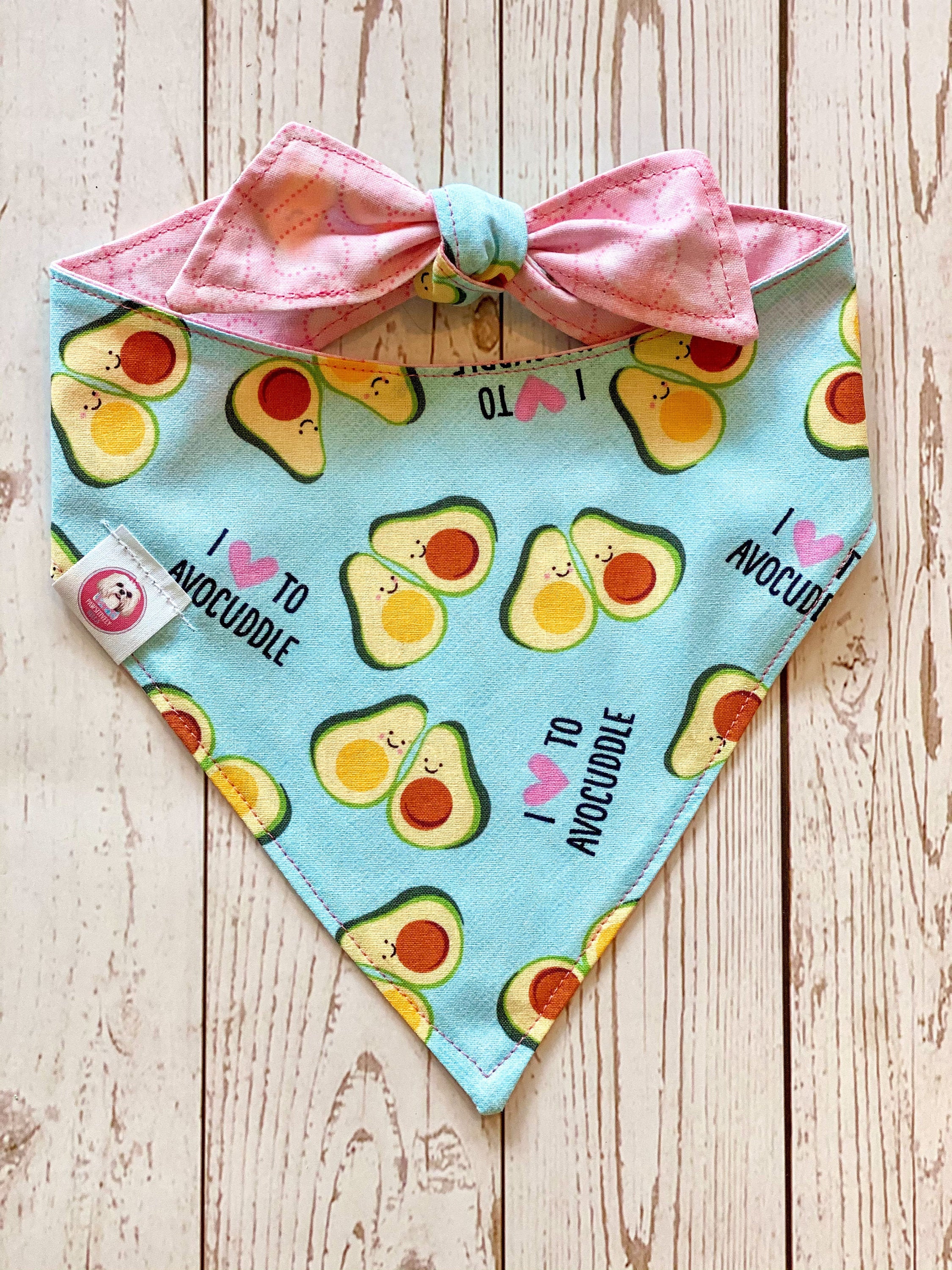 Avocado Hund Bandana Avocado Bandana reversible Hund Etsy