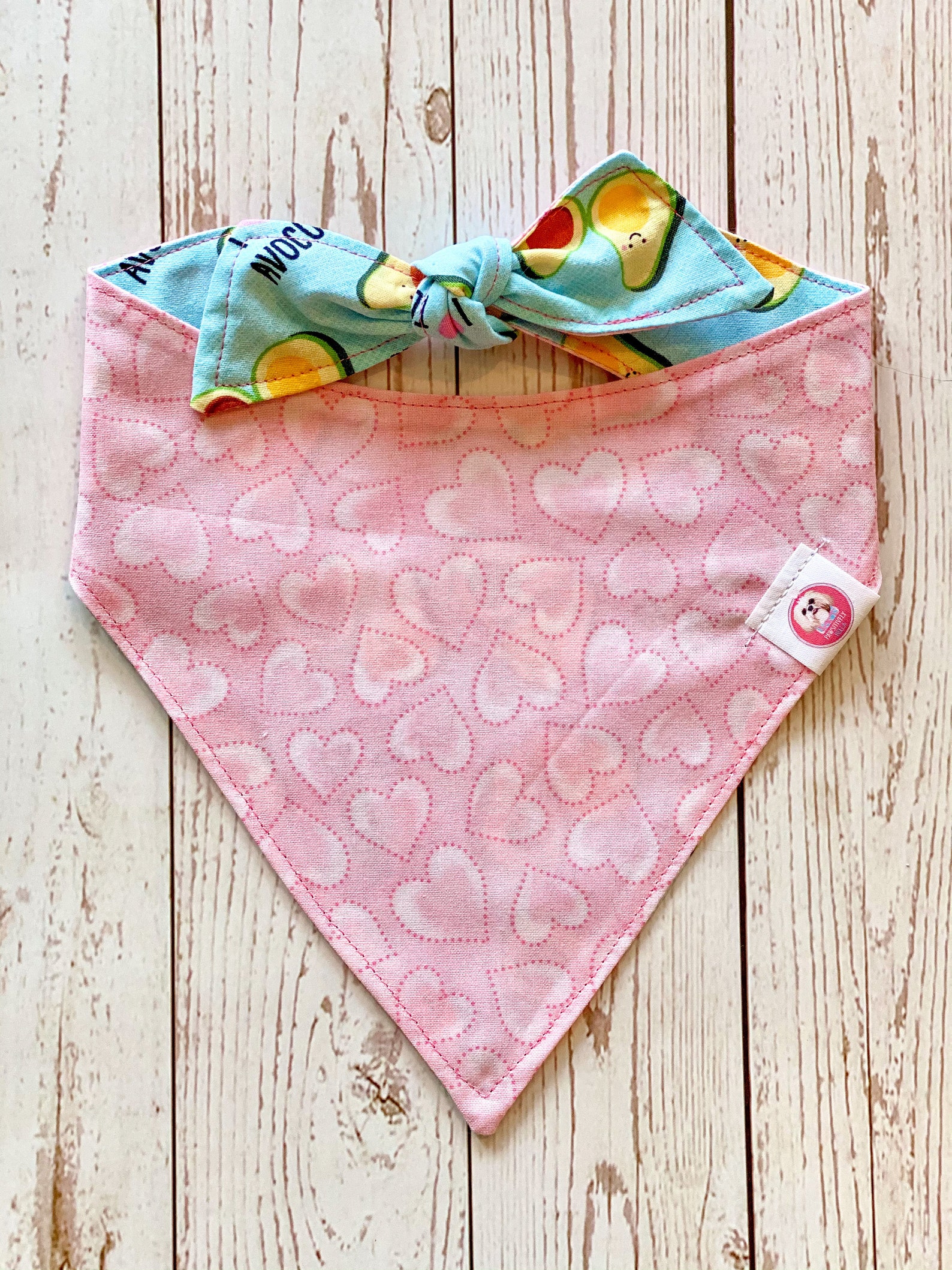 Avocado Hund Bandana Avocado Bandana reversible Hund Etsy