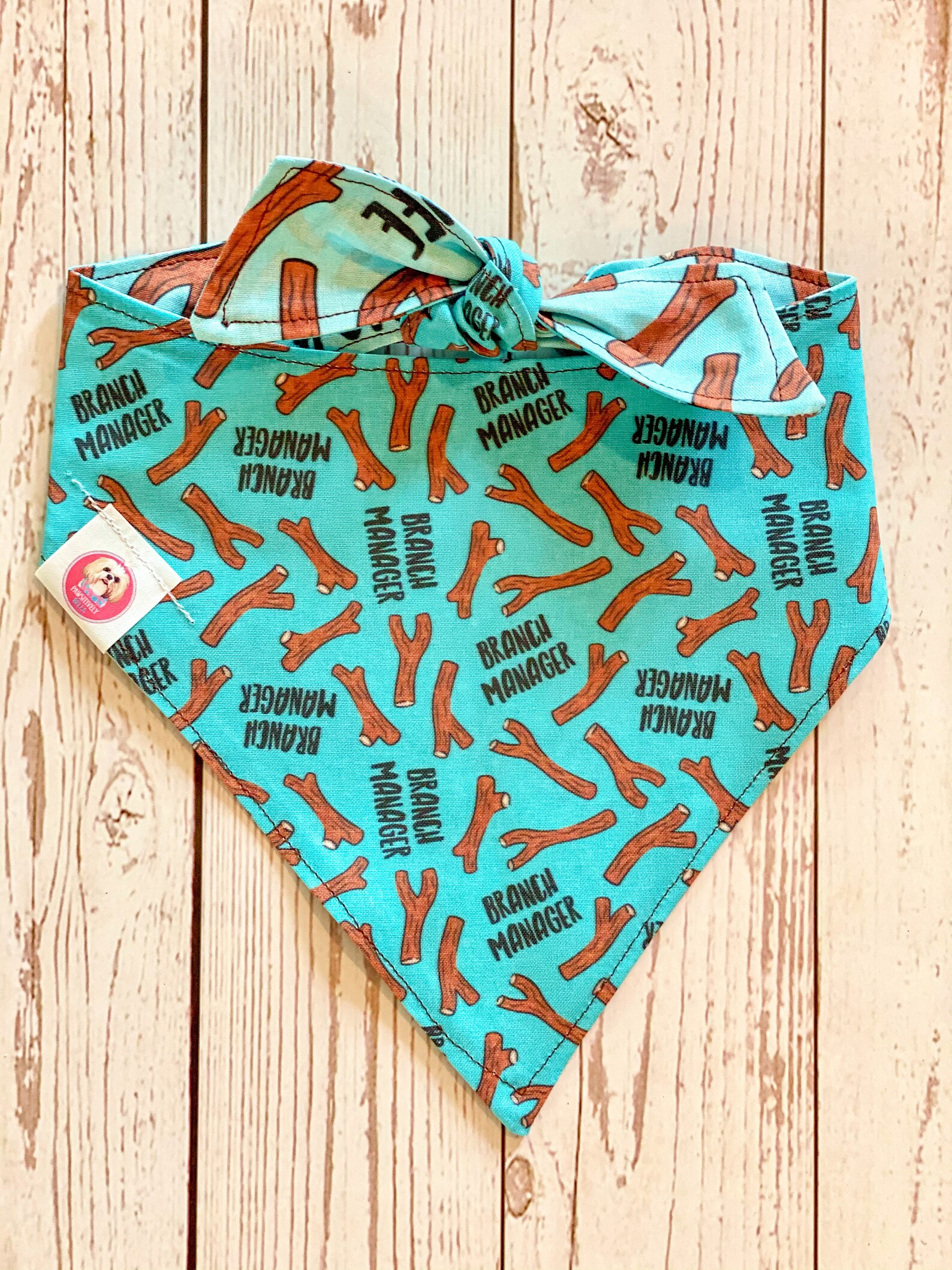 Stick Dog Bandana Stick Bandana Branch Bandana Reversible Etsy