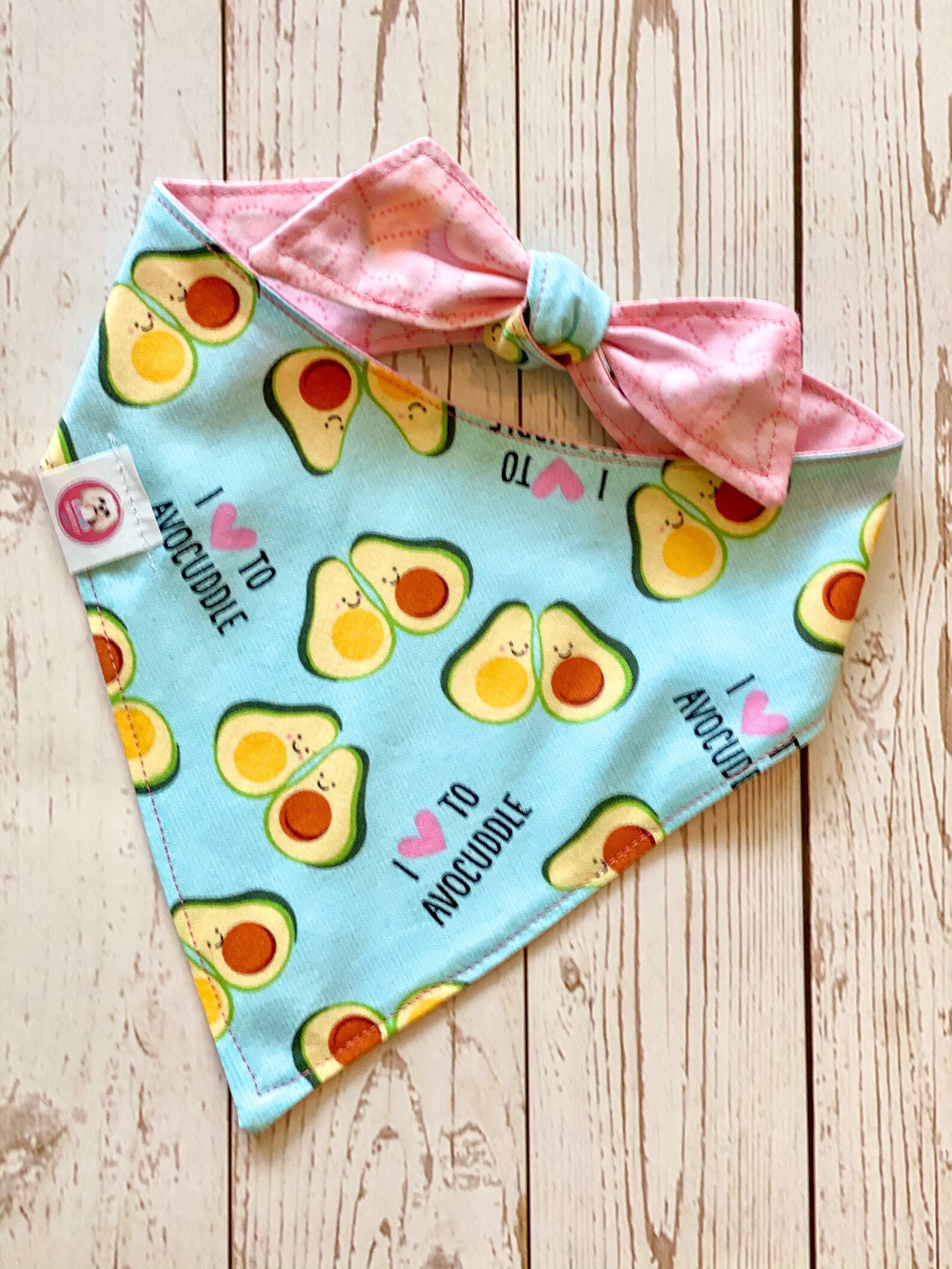 Avocado Hund Bandana Avocado Bandana reversible Hund Etsy