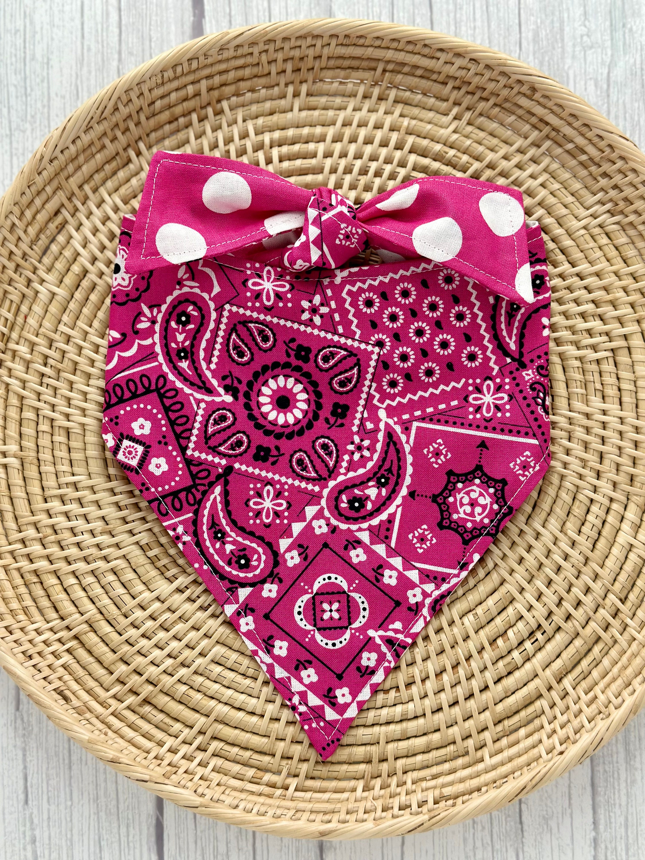 Cowboy Dog Bandana Cowboy Bandana Snap on Bandana Snap on Etsy