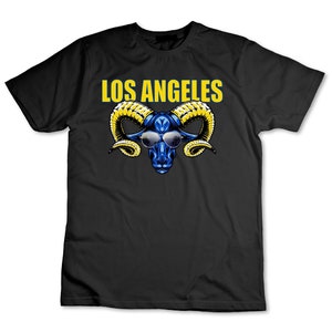 Los Angeles RAMS Shirt, Funny Rams Shirt, Cool Ram From Los Angeles Unisex Short Sleeve T-shirt, Vintage LA Football Shirt