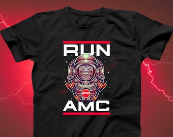 Run AMC Shirts, Funny AMC Stock Market Shirt, AMC wallstreetbets, Stonks Shirt