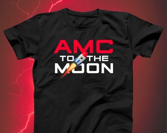 AMC To The Moon Tshirt, Rocket Stock Investor T Shirt