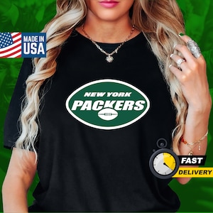 NY Packers - Aaron Rodgers Mashup: A Parody Football Fan Tee, New York Jets Shirt