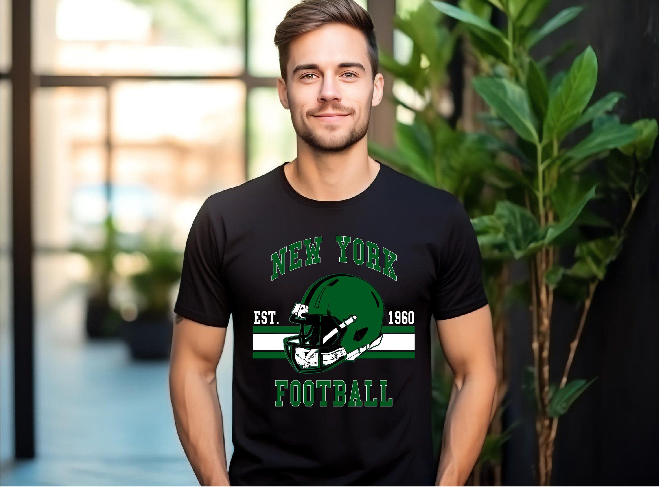 Vintage 80s Style New York Jets Football Shirt - Perfect NFL Fan