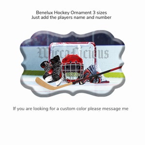 Customizable Benelux Hockey Digital File -RED