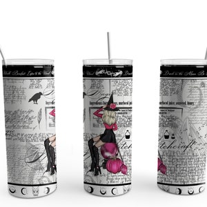 Be Magic Witch 20 oz Skinny straight tumbler file for Sublimation