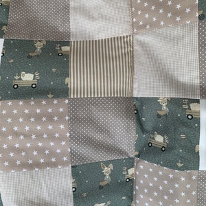 Baby blanket, crawling blanket, patchwork blanket