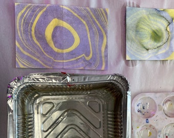 MAKE ART KIT is our latest 5 crafts in 1 kit . Start with Suminagashi Marbling and keep going!  Great gifts for all ages!  5+  videos!