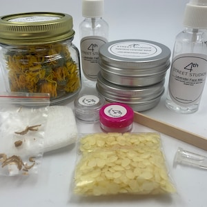 DIY Spa Kit! Create over 6 spa items.  Calendula Lavender Salve &  Lavender Face Mist Kit! Companion video.  Great Gift!