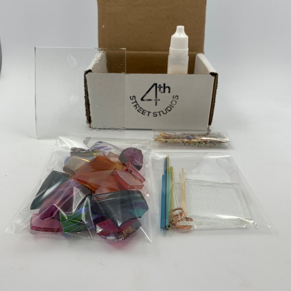 Glass Fusing Kit!  Suncatchers, Ornaments.  Supplies and professional fusing in our studio! Watch video!