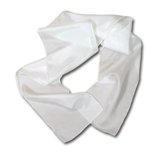 Habotai Silk Scarf - Marble or dye your scarf, or wrap. 8" x 54" hemmed edges.  Add to your Suminigashi Marbling Kit.   High Quality Silk.