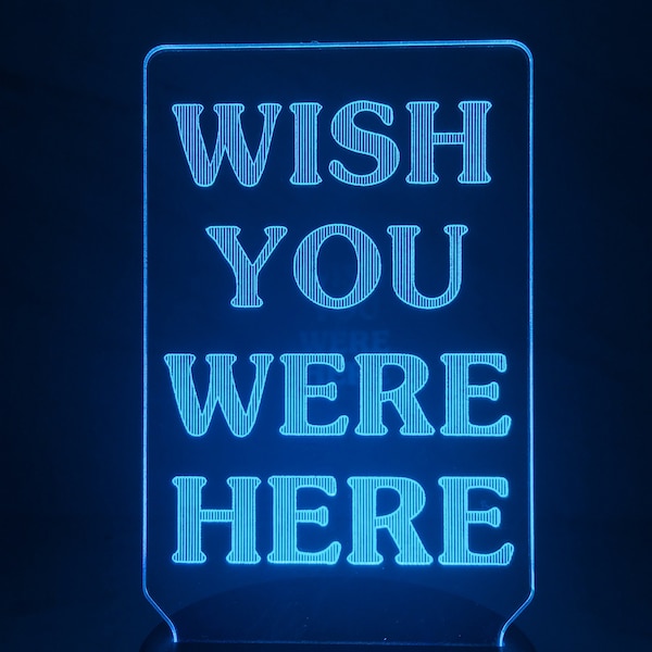 Wish You Were Here Travis Scott Astroworld Cactus Jack 7 Color LED Lamp Night Light Birthday Christmas Gift Sale