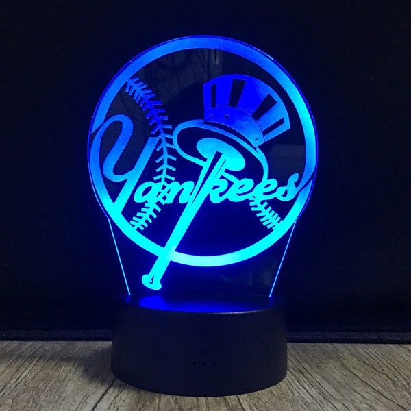 New York Yankees NY Baseball - 7 Color LED Lamp Night Light Souvenir Sports Memorabilia Birthday Christmas Gift Sale