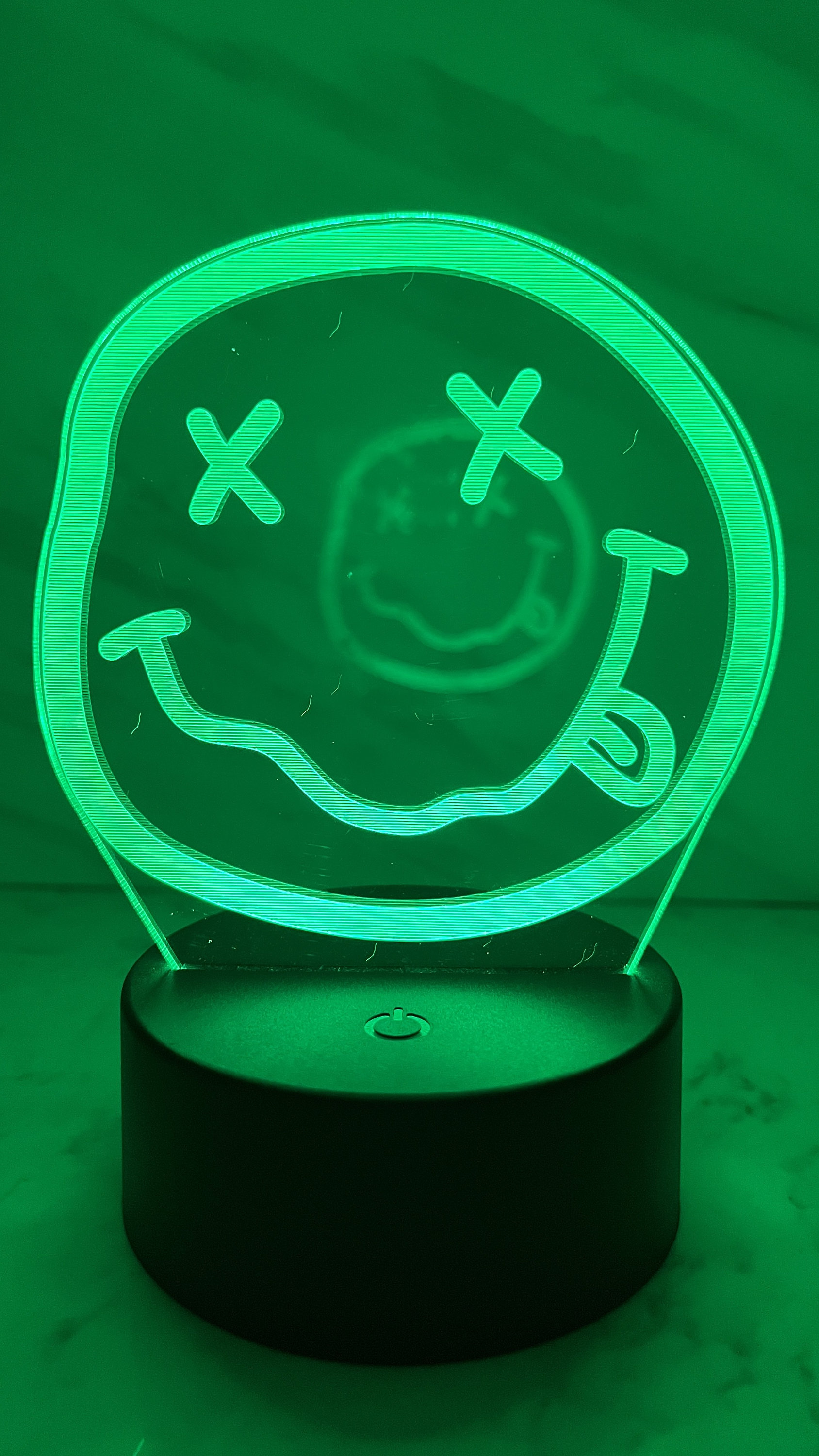 ライト・ランタン NIRVANA Nirvana Smiley Face Logo - 7 Color LED Lamp Night Light Rock Band