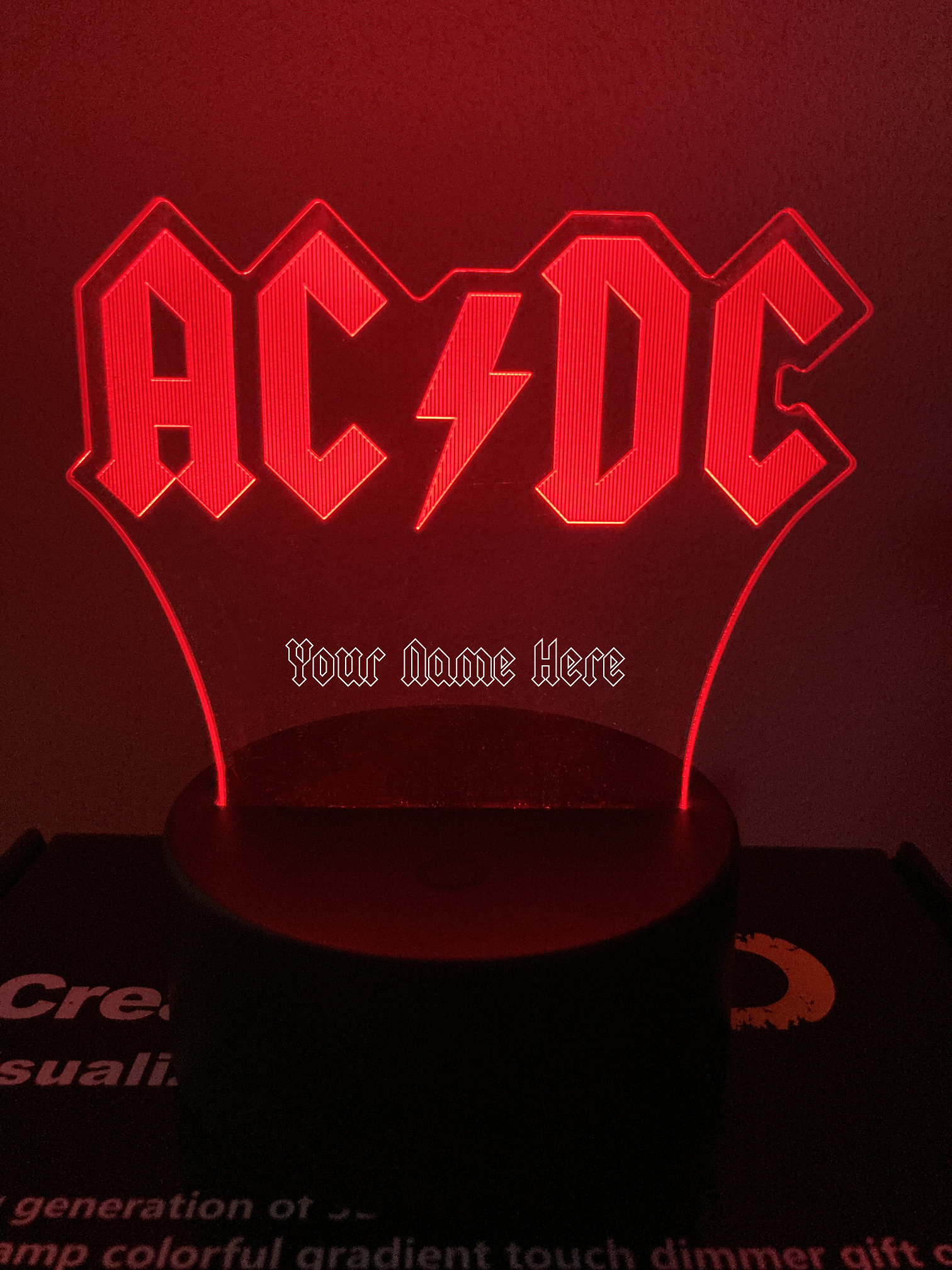 AC/DC LED Lamp Night Light Acdc Etsy