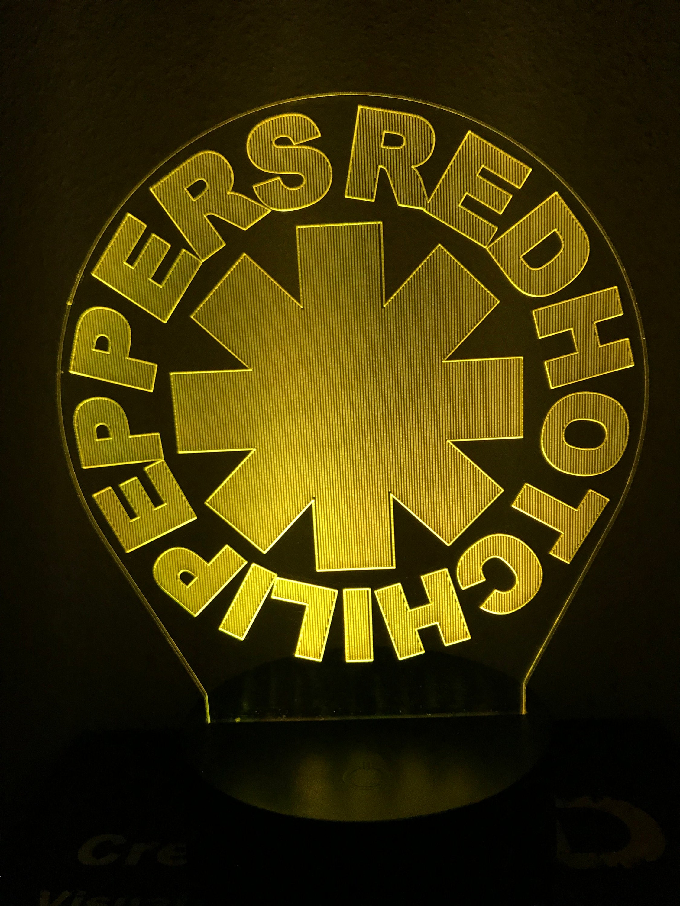 Red Hot Chili Peppers 7 Color LED Lamp Night Light Rock Band
