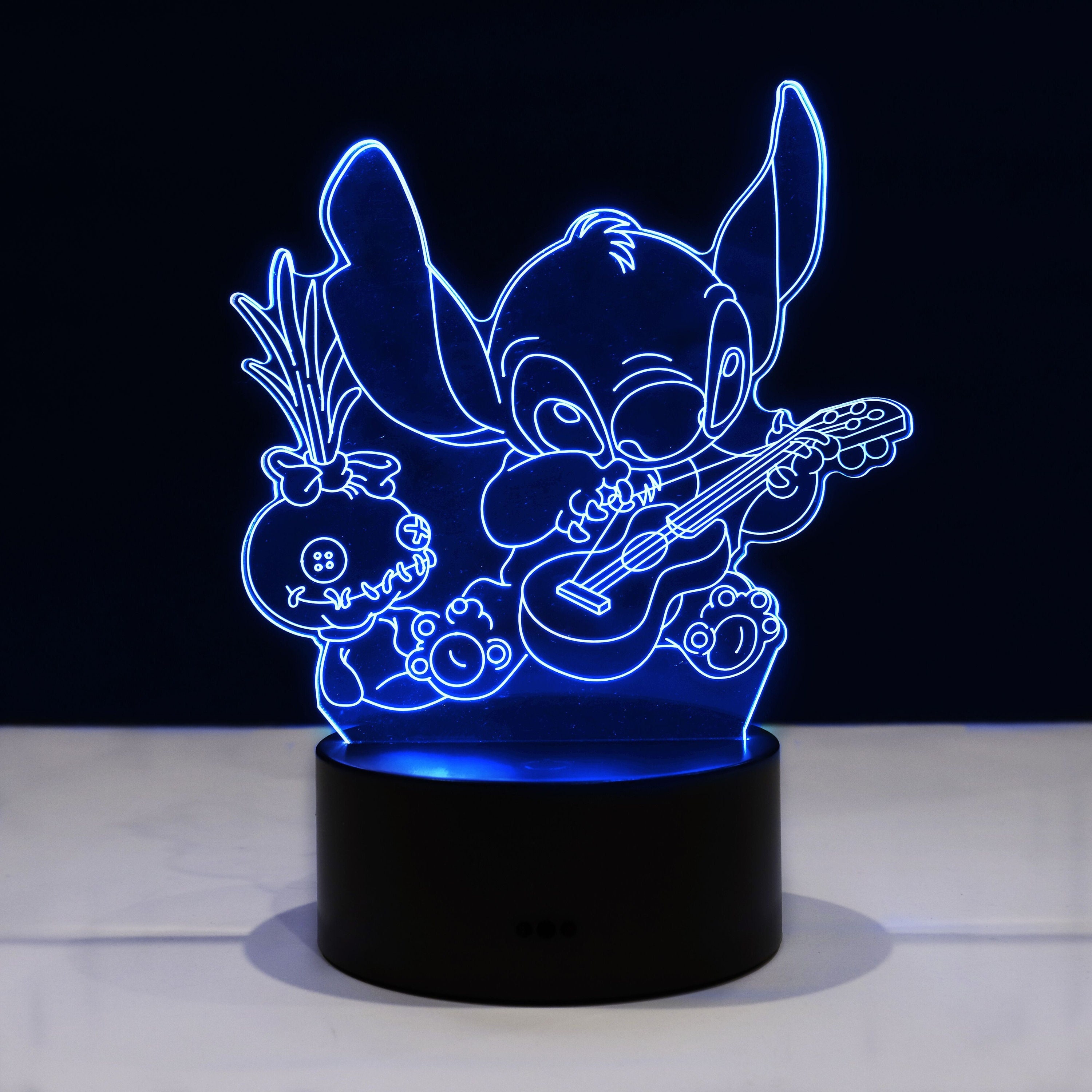LILO AND STITCH LED LIGHT Vinyl Record Wall Clock Wonderful Handmade Gift Amazing Home Décor Night Light Night Lamp 