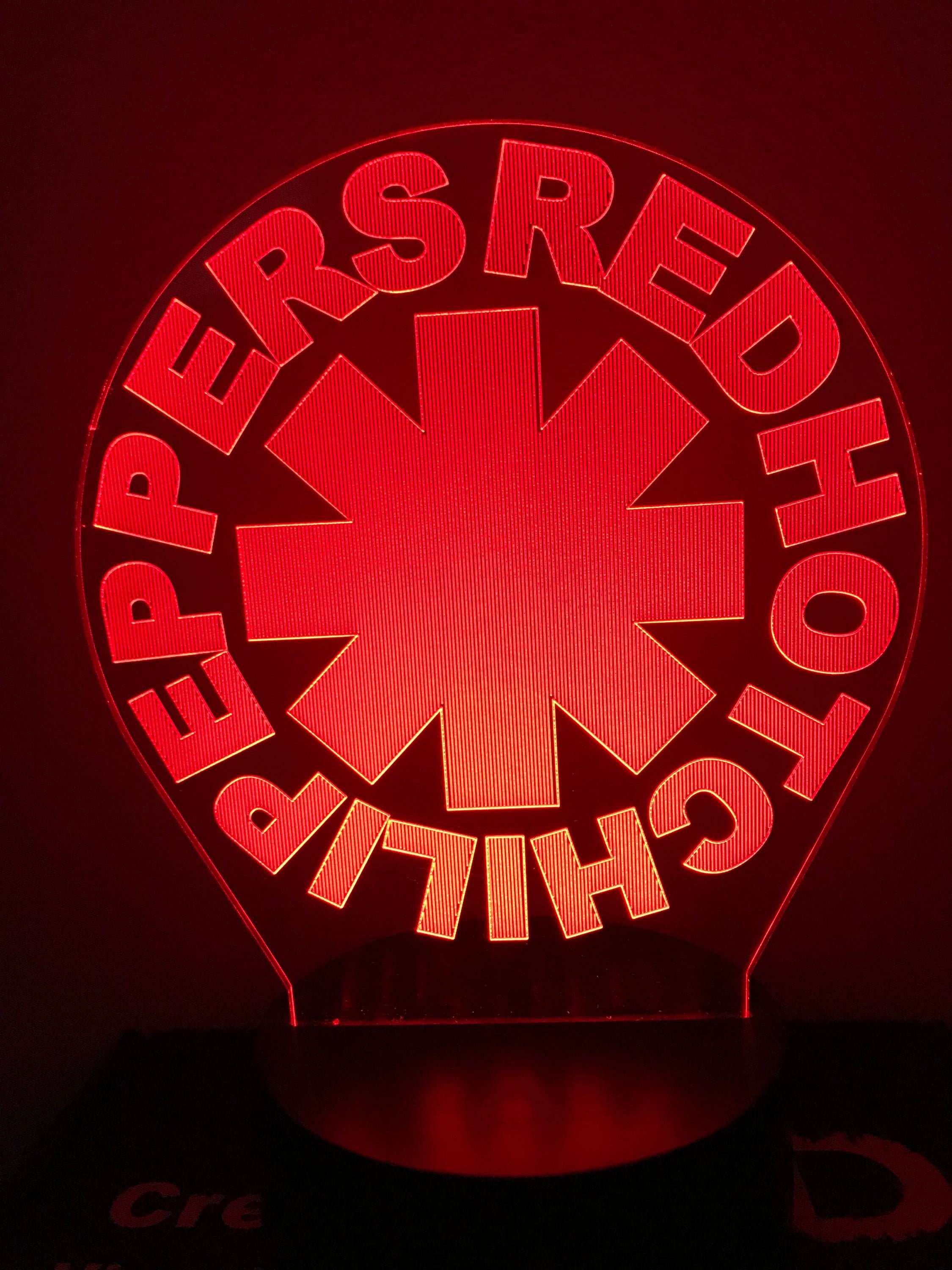 RED HOT CHILI PEPPERS スタンドライト 照明 Red Hot Chili Peppers 7 Color LED Lamp Night Light Rock Band