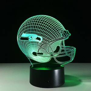 Seattle Seahawks - 7 Color LED Lamp Night Light Football Souvenir Sports Memorabilia Birthday Christmas Gift Sale Russell Wilson