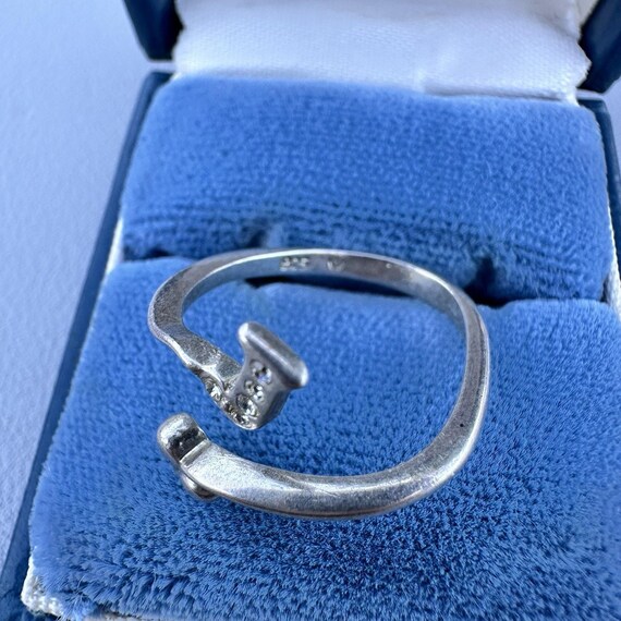 J Monogram Sterling Silver Initial Bypass Heart R… - image 4