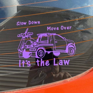 Slow Down Move Over Stickers - Etsy