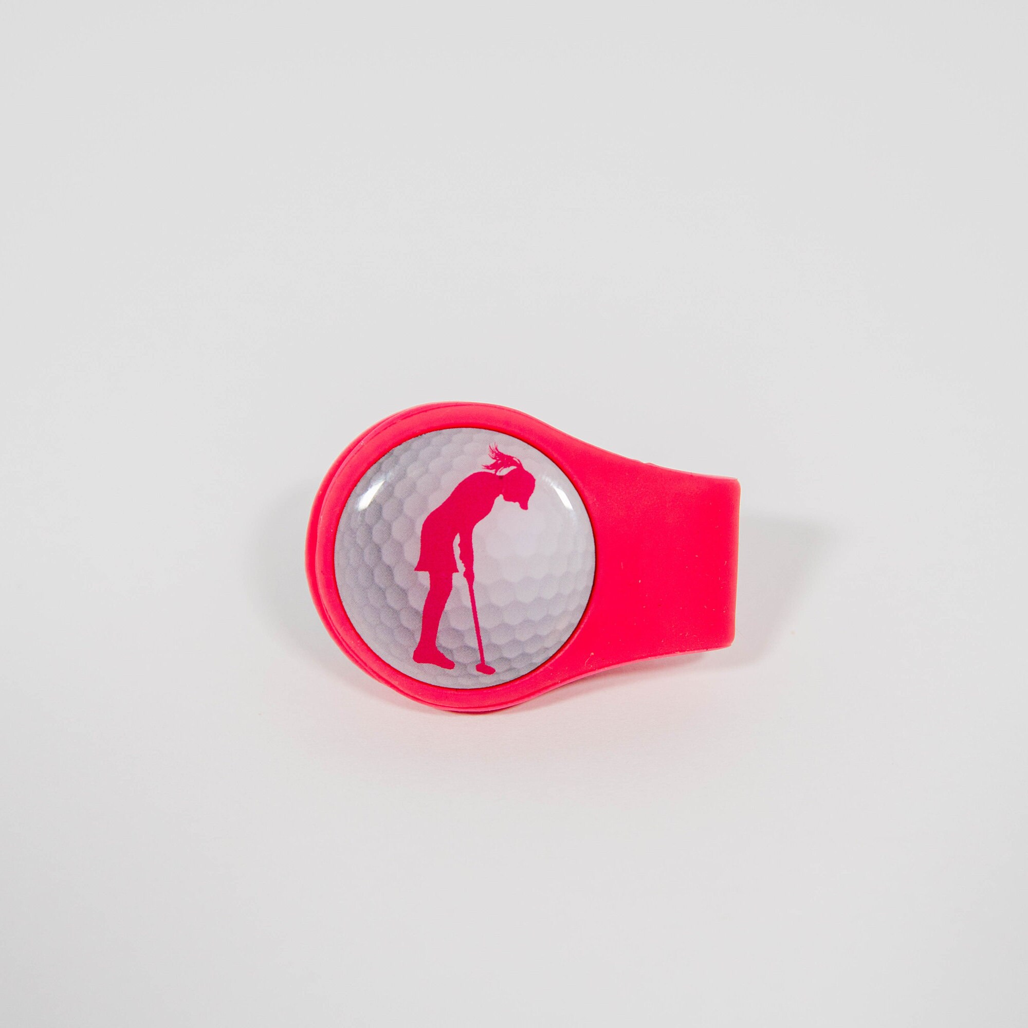 Silicone Golf Ball Marker Hat Clip Pink Lady Etsy
