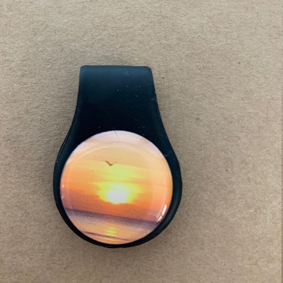 Silicone Golf Ball Marker Hat Clip Sunset Etsy