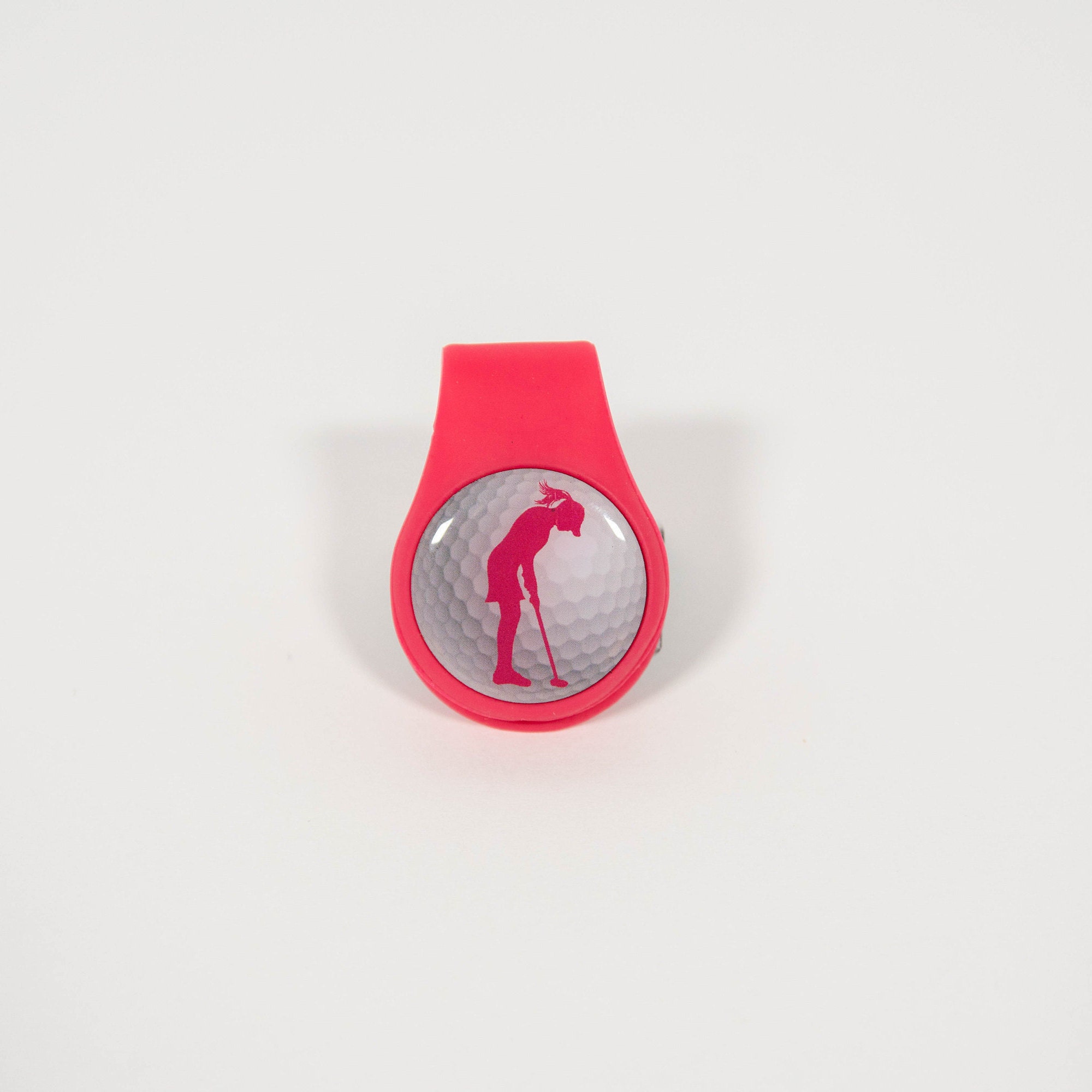 Silicone Golf Ball Marker Hat Clip Pink Lady Etsy
