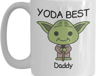 Yoda Best DAD Coaster Star Wars Galaxy Daddy Father Present Gift Stocking Filler