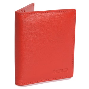 Porte-cartes de crédit pliant 6 emplacements LEXI de SADDLER - Rouge