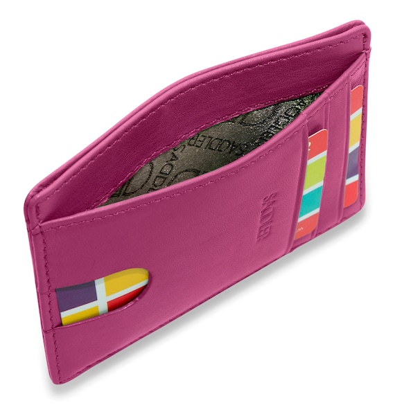 STELLA Womens Luxurious Leather Credit Card and ID Holder Slim