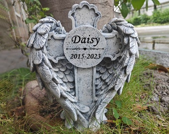 Pietra commemorativa personalizzata per animali domestici, lapide incisa, lapide personalizzata