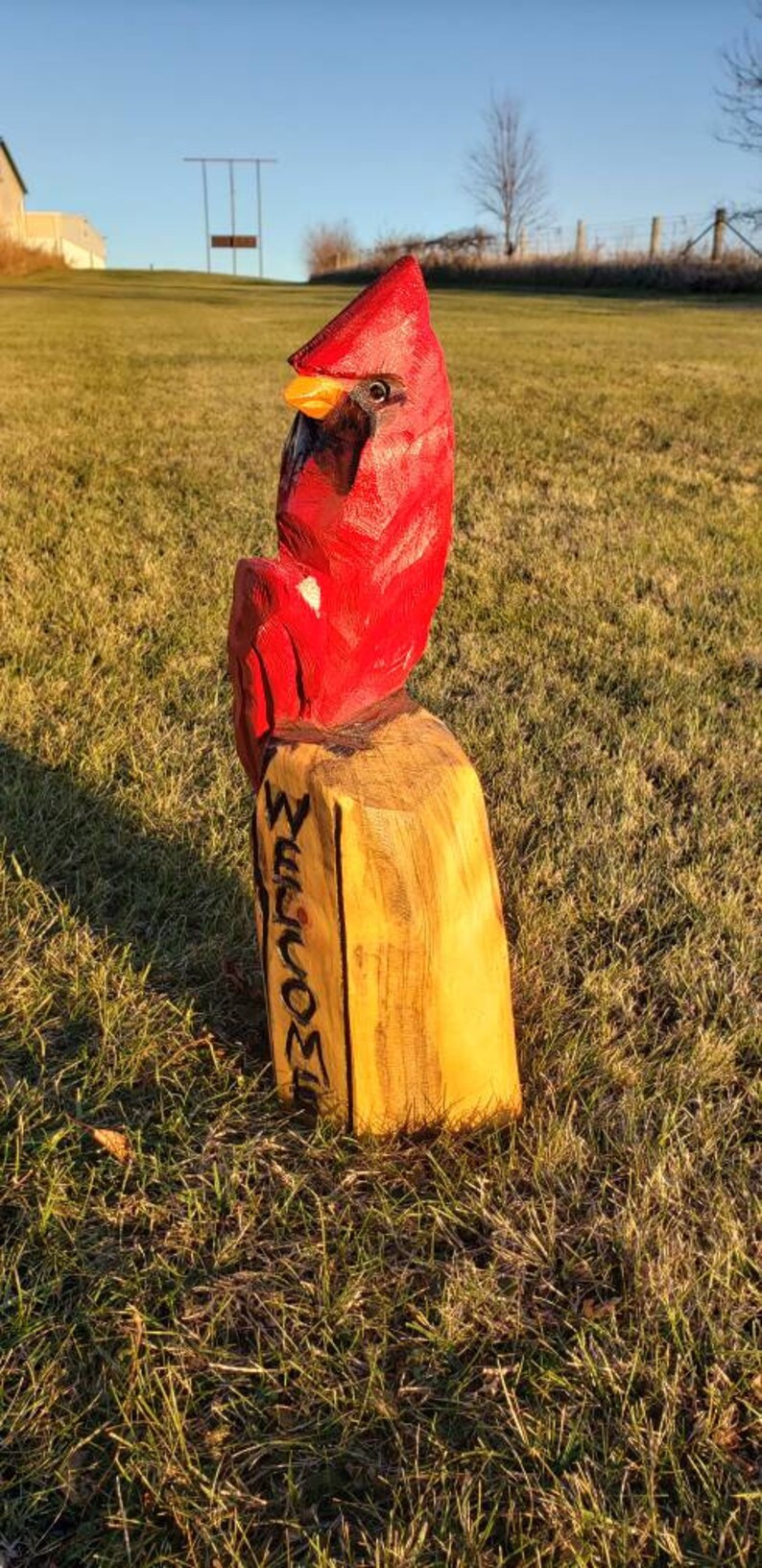 garden cardinal statue