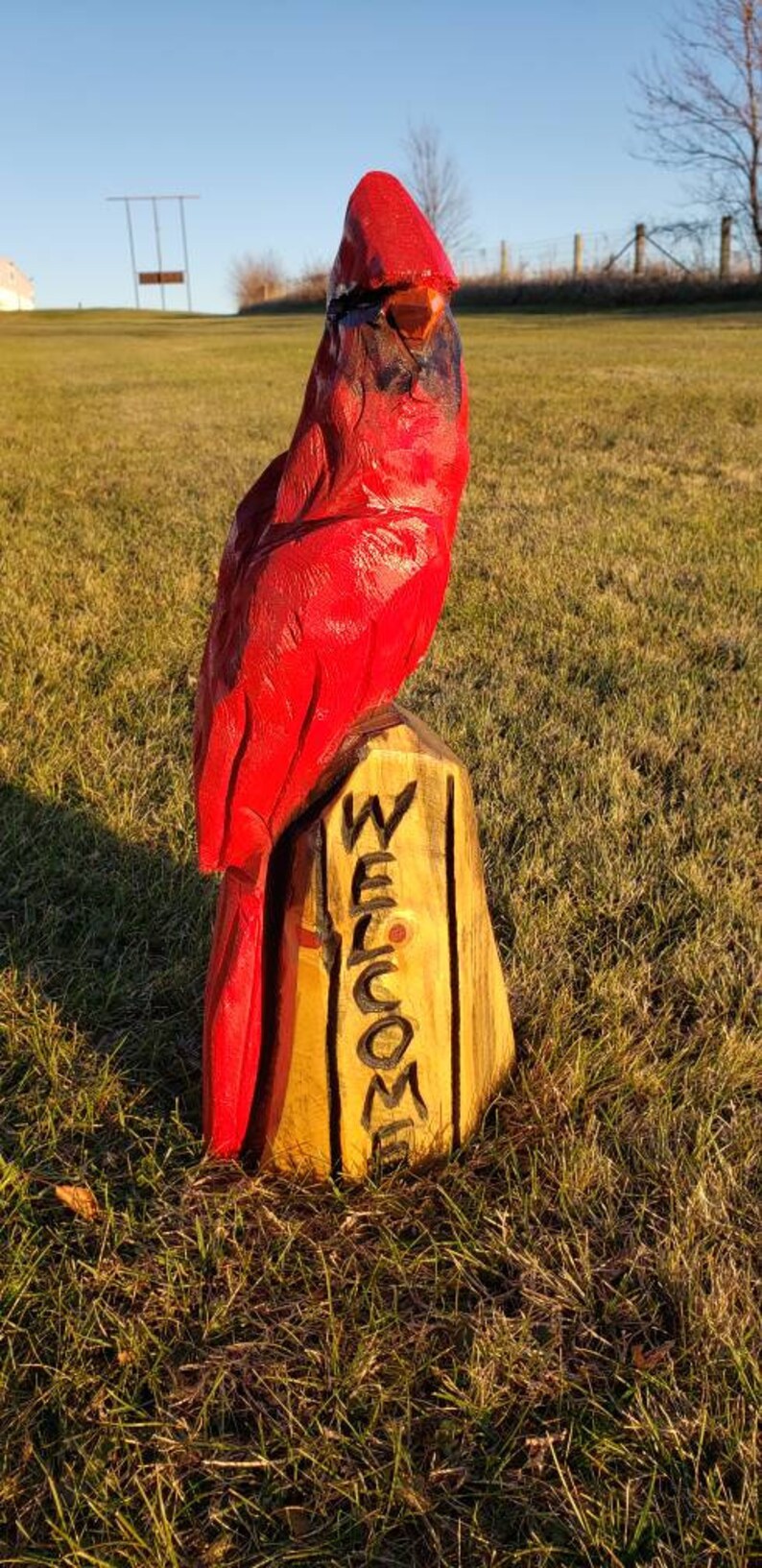garden cardinal statue