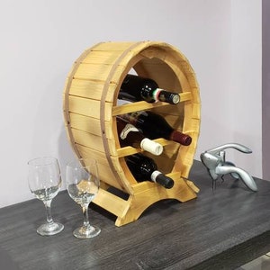 4 bottle quality handmade wine rack