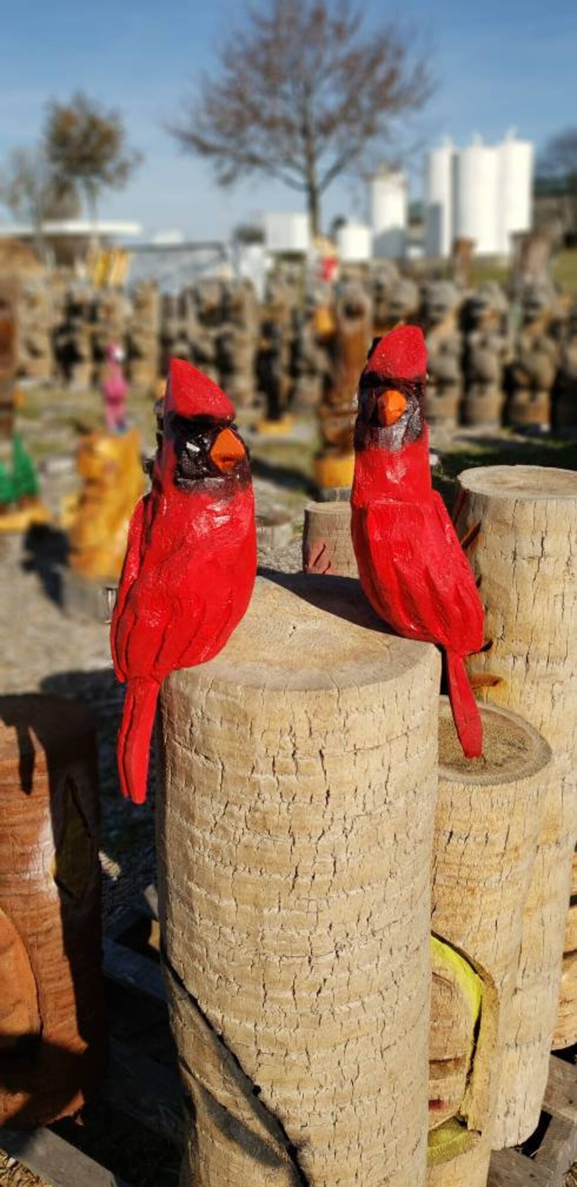 garden cardinal statue