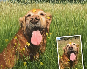 dog oil paintings for sale
