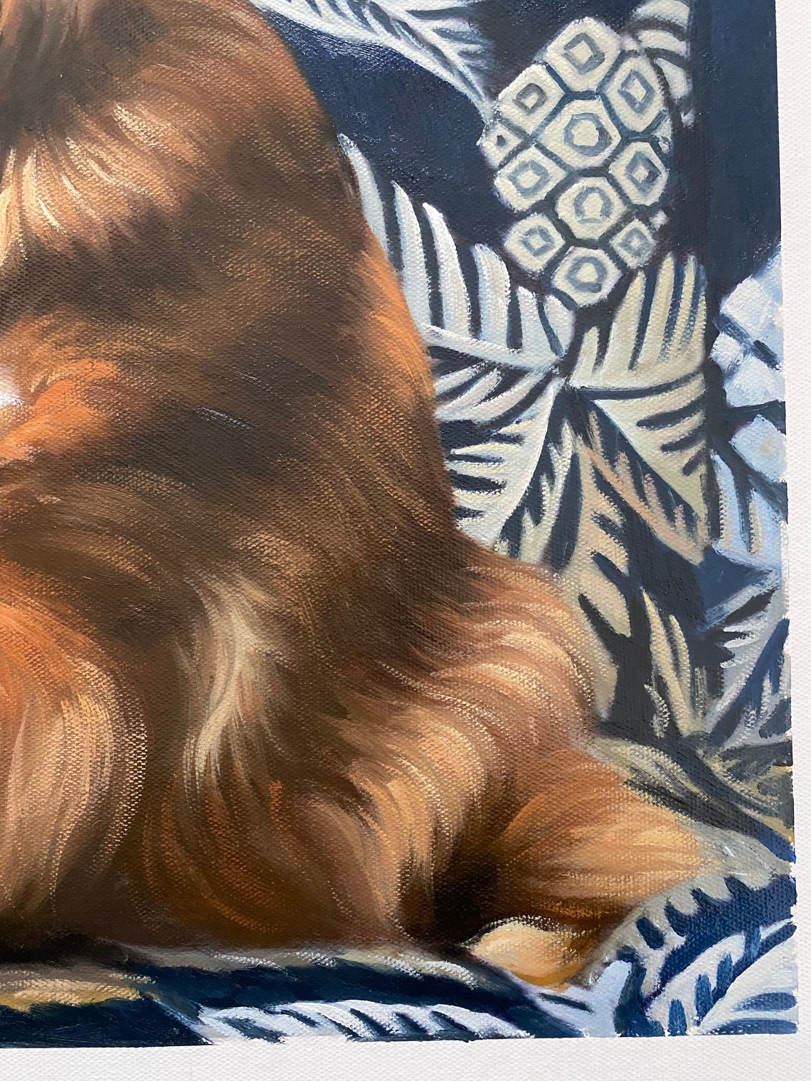 Personalized Dog Painting Custom Pet Portrait From Photo Cat Etsy