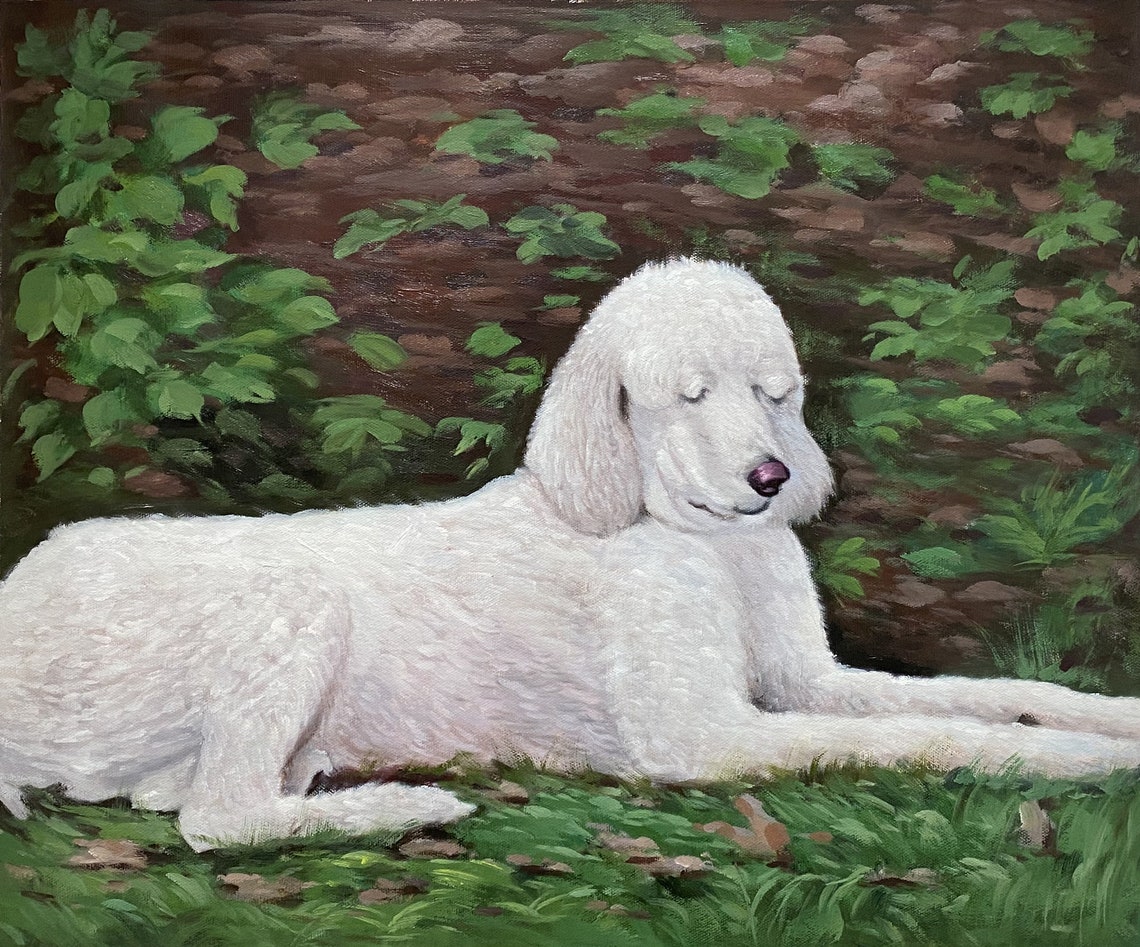 Personalized Dog Painting Custom Pet Portrait From Photo Cat Etsy