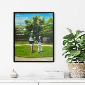 Kinder Portrait Gemälde vom Foto, Kinder Portrait Gemälde auf Leinwand, Gemälde für Vater und Sohn, Geschenk für Ihn, Geburtstagsgeschenk