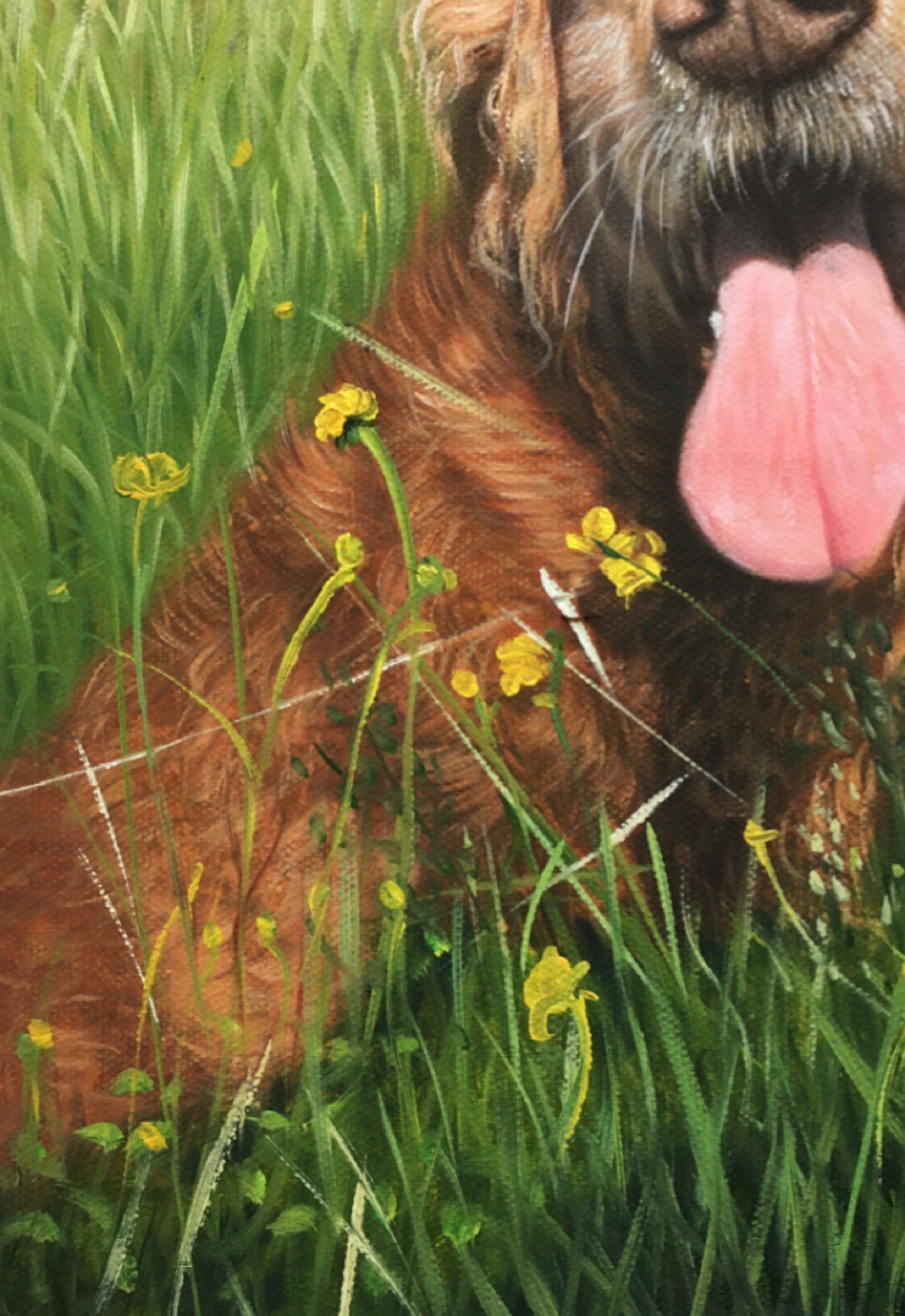 Pet Portrait Custom Dog Painting From Photo Realistic Pet Etsy