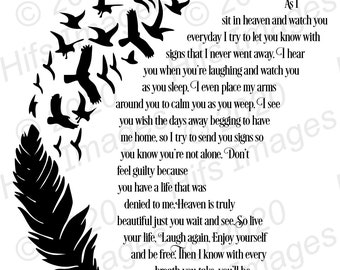 As I Sit In Heaven Etsy