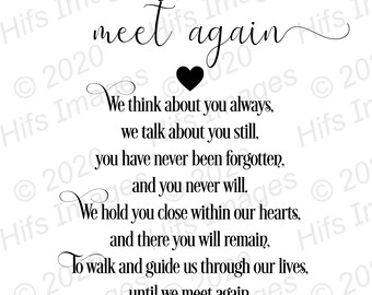 Until We Meet Again Svg Etsy